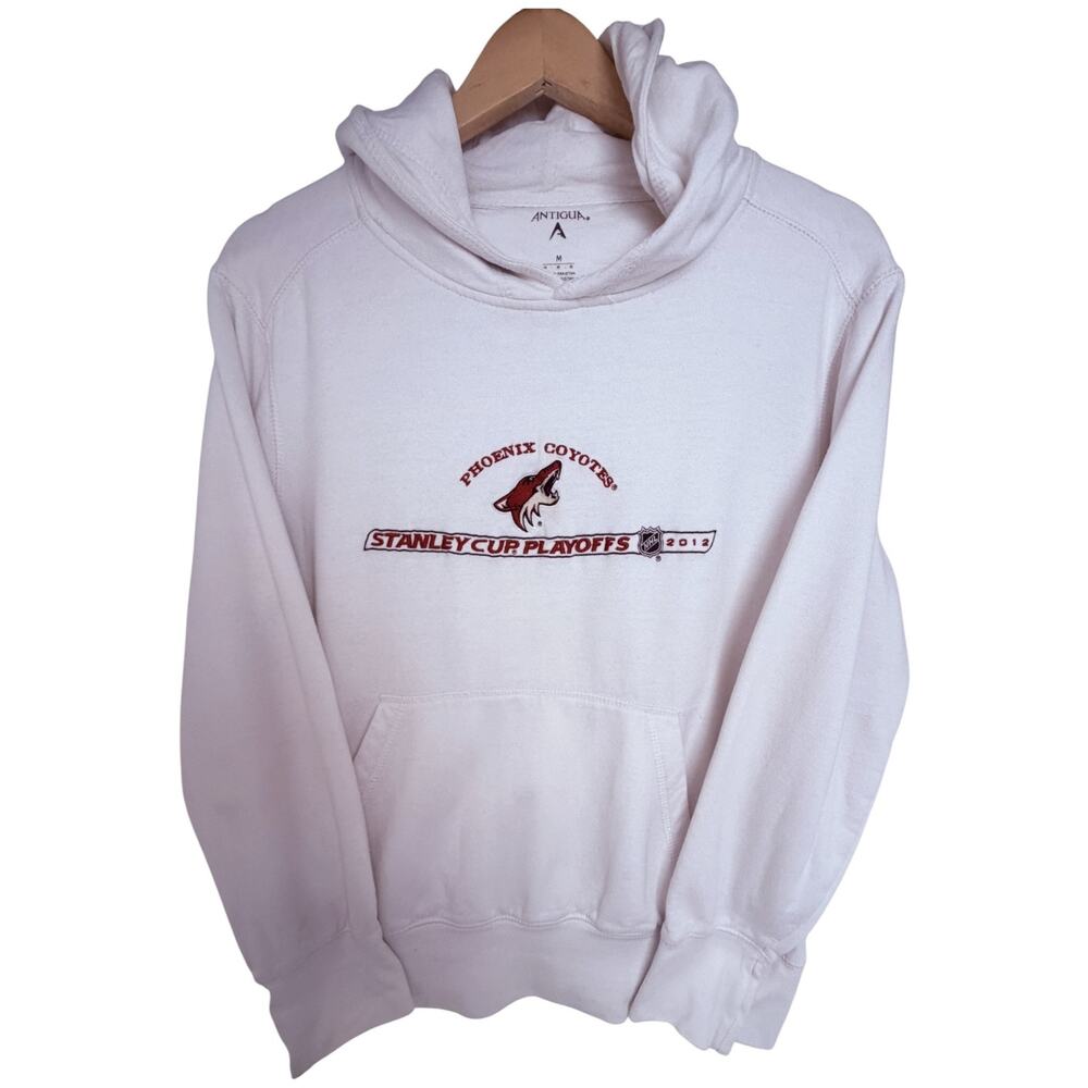 Antigua Men’s Phoenix Coyotes Playoffs Hoodie Medium White
